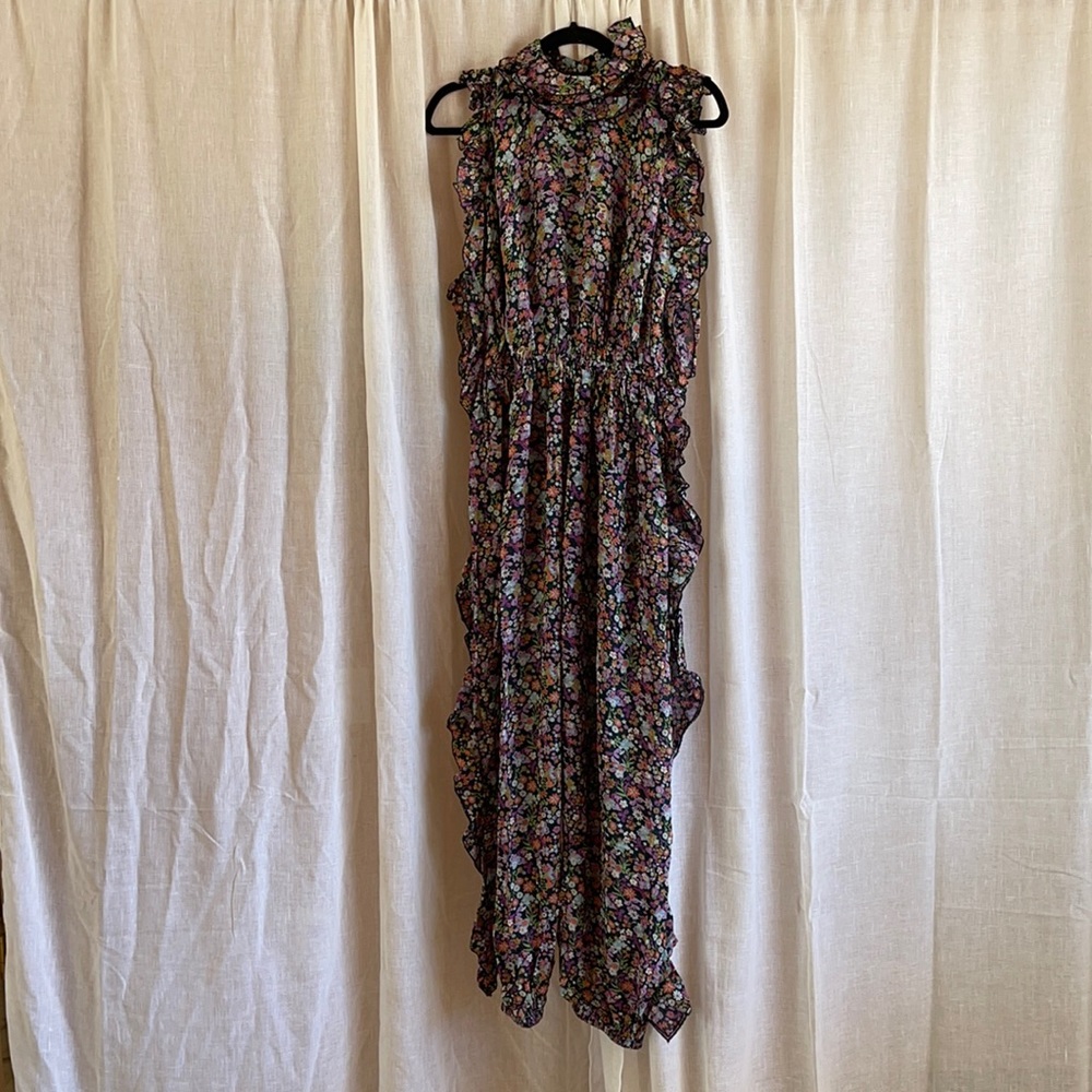 Floral ruffle jumpsuit